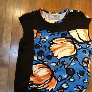 Anthropologie printed sleeveless top